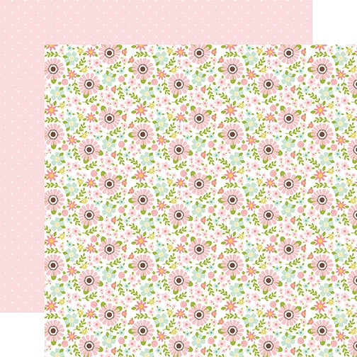 Echo Park SWEET BABY GIRL 12"X12" 13pc. Scrapbook Kit Scrapbooksrus