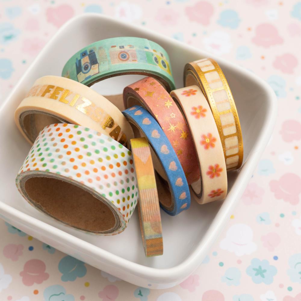Obed Marshall ESPECIAL Decorative Washi Tape 8 Rolls Scrapbookrus