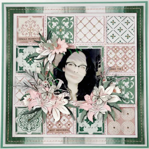 Kaisercraft LILY & MOSS 9pc 12"X12" Scrapbook Paper Pack