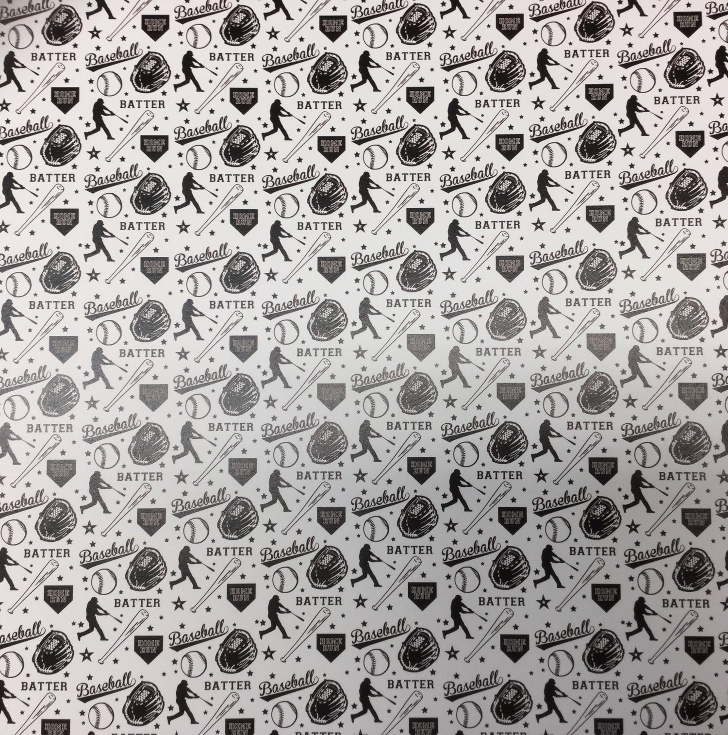 BASEBALL LIFE KIT 12"X12" Scrapbook Paper 12 Sheets