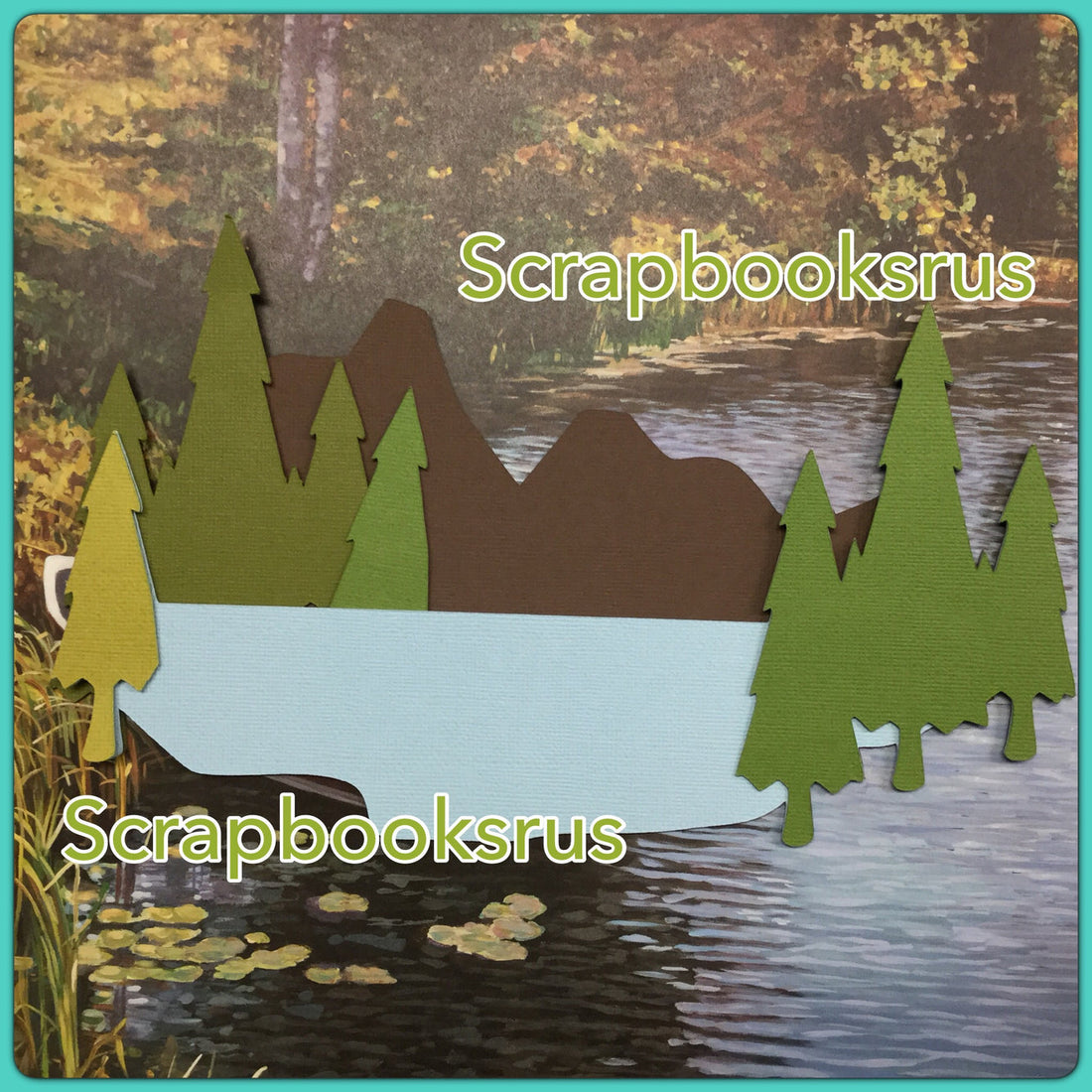 Scrapbooksrus MOUNTAIN LAKE Diecut Embellishment Die Cut