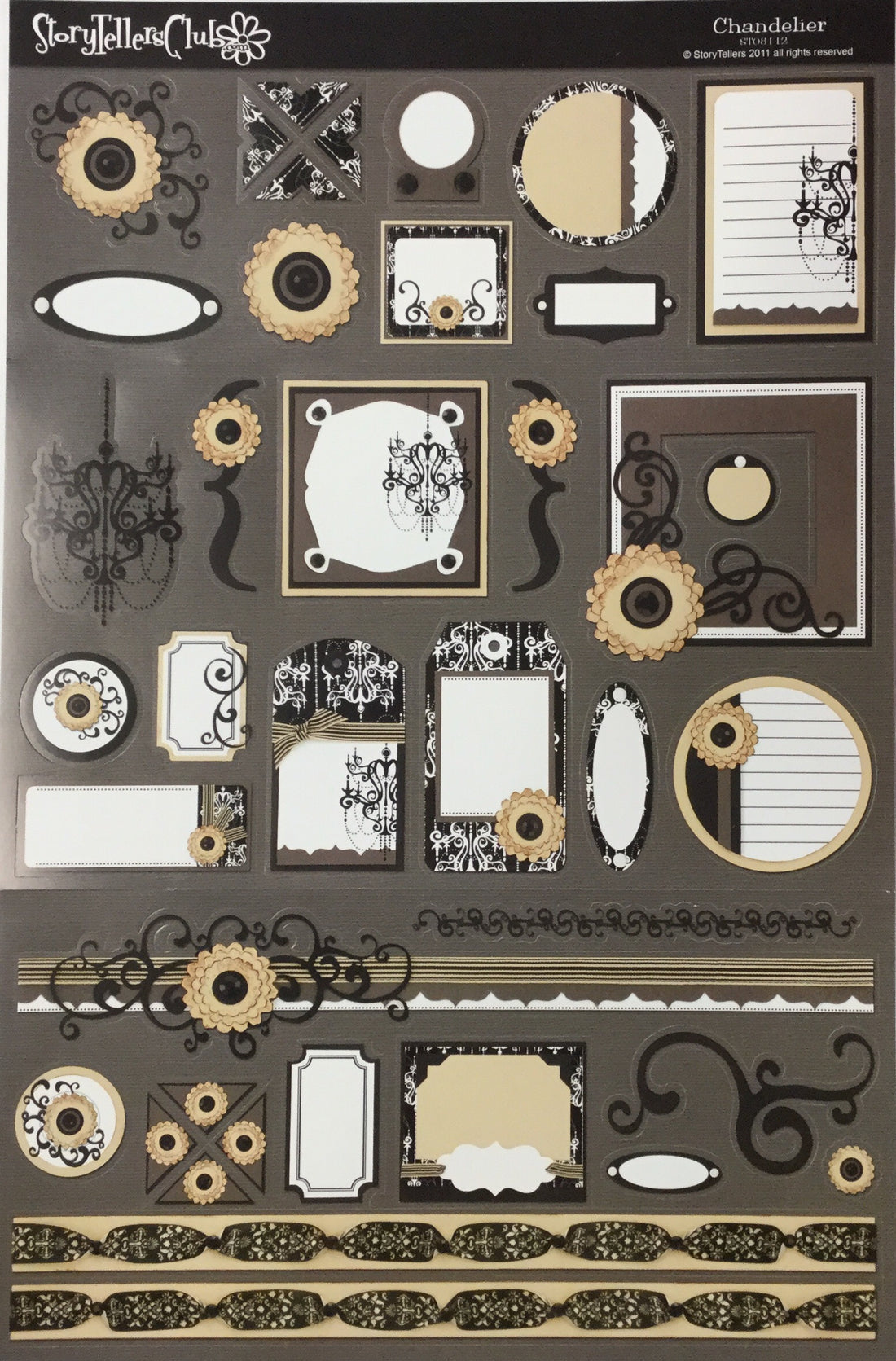 StoryTellers CHANDELIER 1-12 13"X18" Diecuts Scrapbooksrus