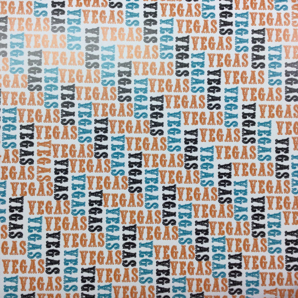 Las Vegas Big Letterman 12X12 Custom Travel Scrapbook Paper