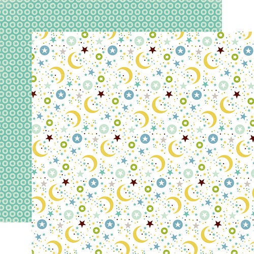 Echo Park Bundle of Joy OVER THE MOON 12"X12" Scrapbook Paper Scrapbooksrus