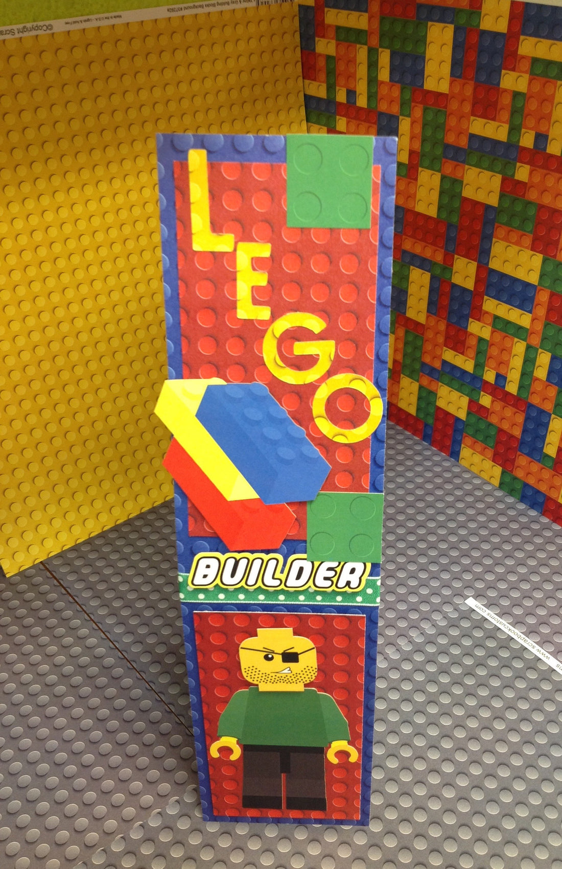 Scrapbook Kyandyland HandCrafted LEGO BUILDER Border