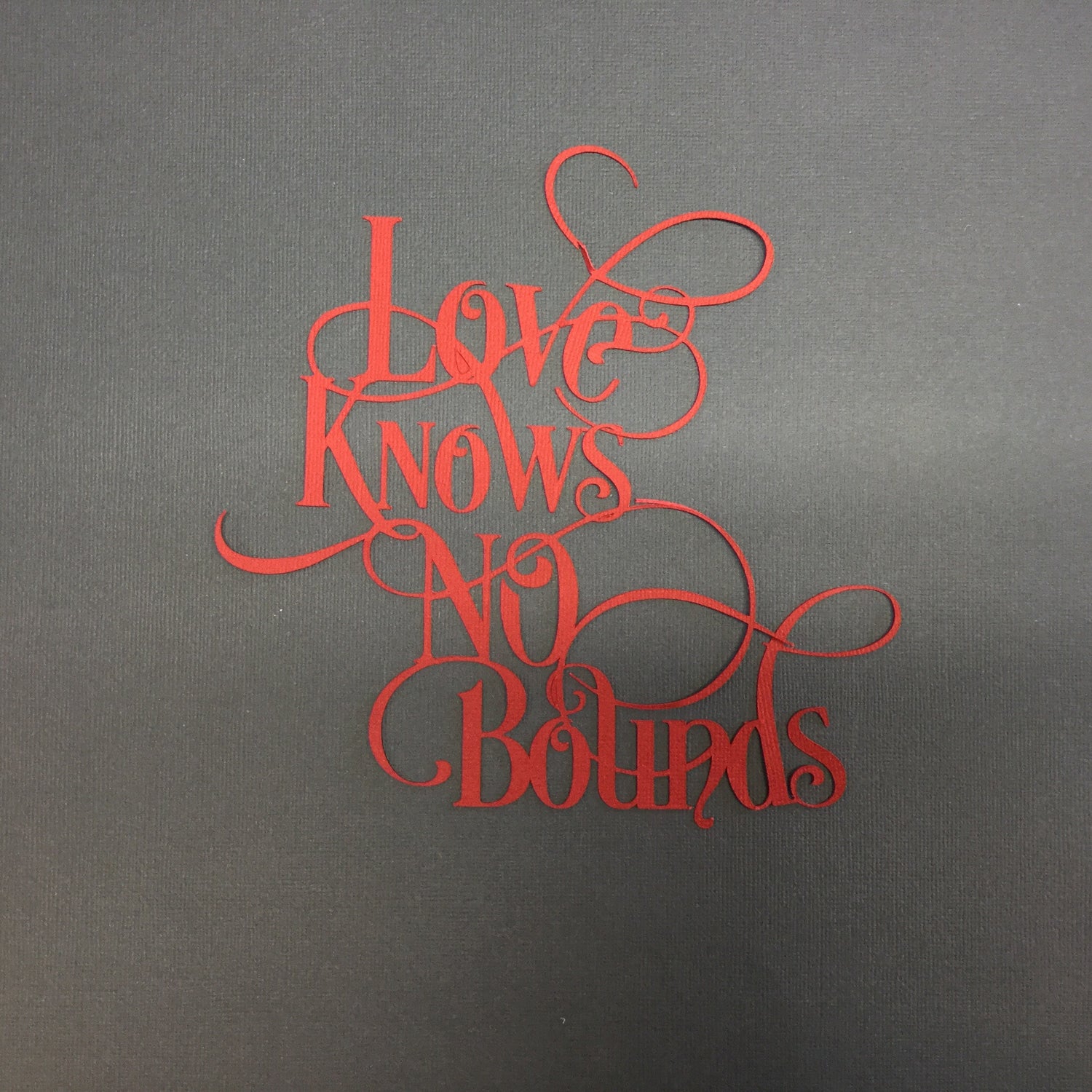 Page Frame LOVE BOUNDS 12"x12" Scrapbook Overlay Scrapbooksrus