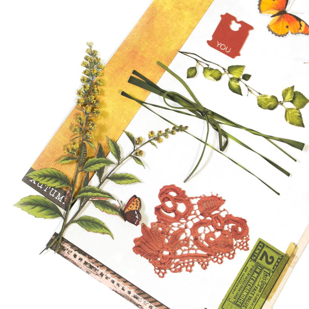49 and Market Vintage Artistry IN THE LEAVES 12x12 Collection Pack