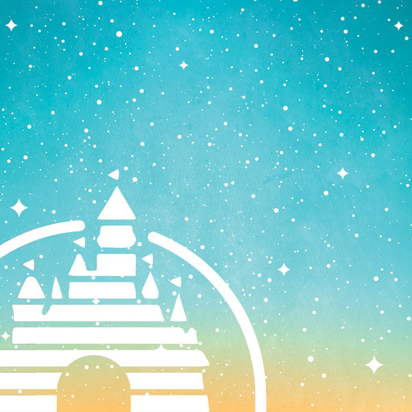 Scrapbook Customs CALIFORNIA DISNEY MICKEY HEAD 12"X12" Scrapbook Paper