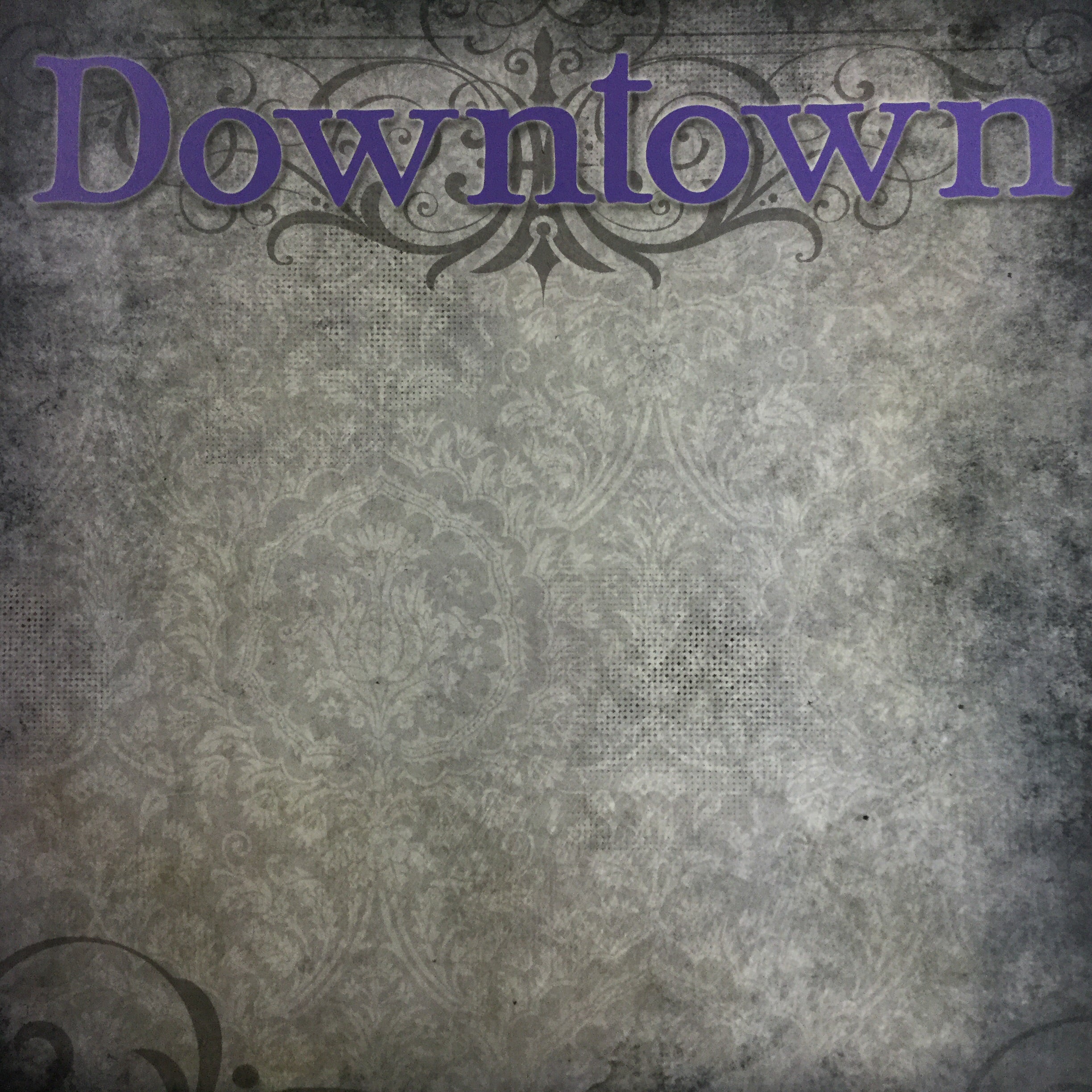 Old Antique DOWNTOWN 12"X12" Scrapbook Paper Scrapbooksrus