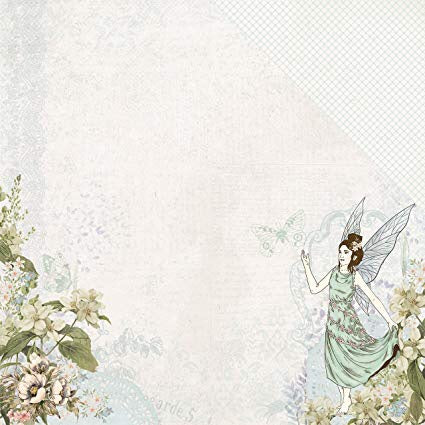 Kaisercraft Fairy Garden PIXIE DUST 12"X12" Scrapbook Sheet Scrapbooksrus