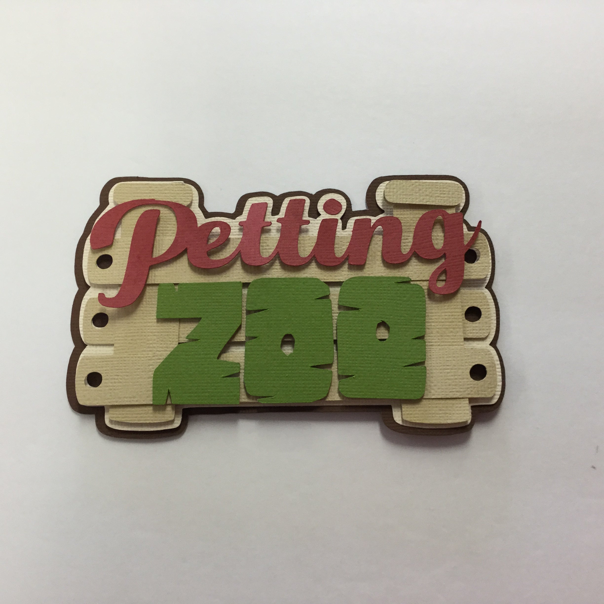 PETTING ZOO Scrapbook Die Cuts Embellishment