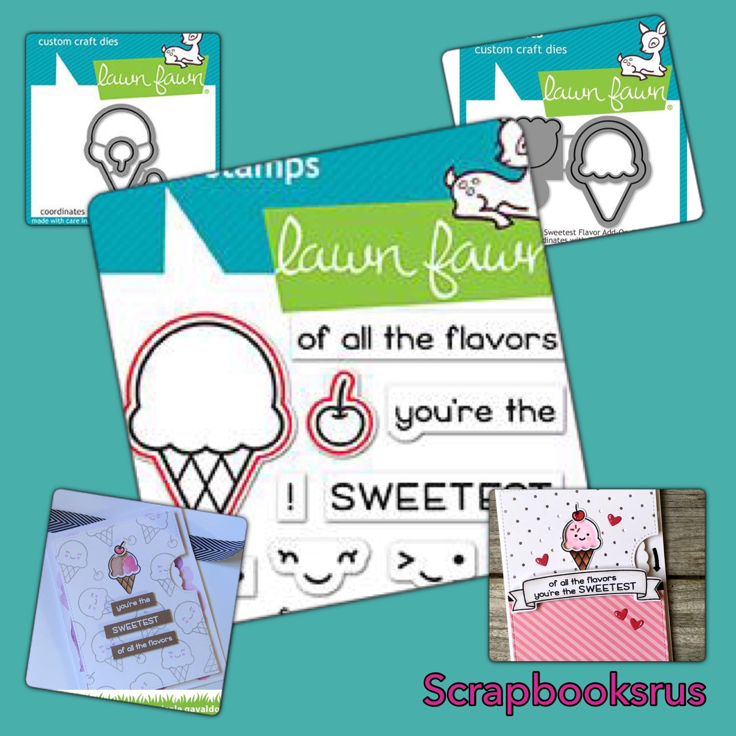 Lawn Fawn Sweetest Flavor @Scrapbooksrus Las Vegas