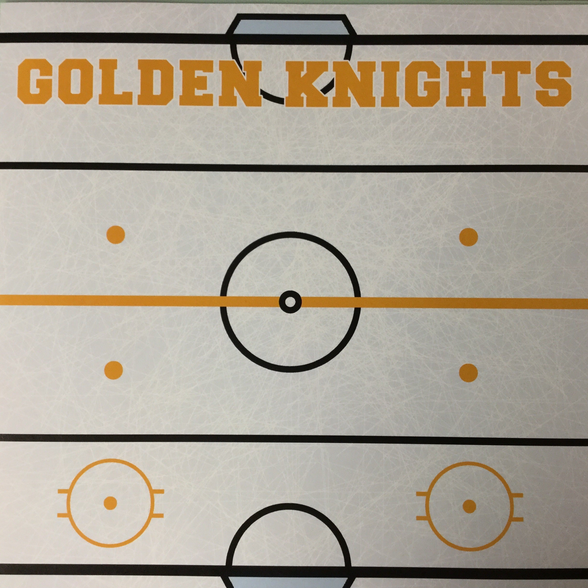 Golden Knights PRIDE HOCKEY KIT Yellow 12"X12" Scrapbook Paper 12 Sheets