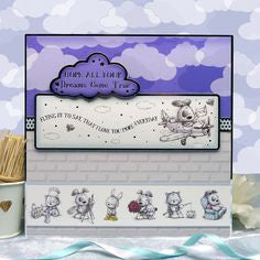 Hunkydory SMUDGE & MITTEN Dream Cloud Card Kit 8 pc - Scrapbook Kyandyland