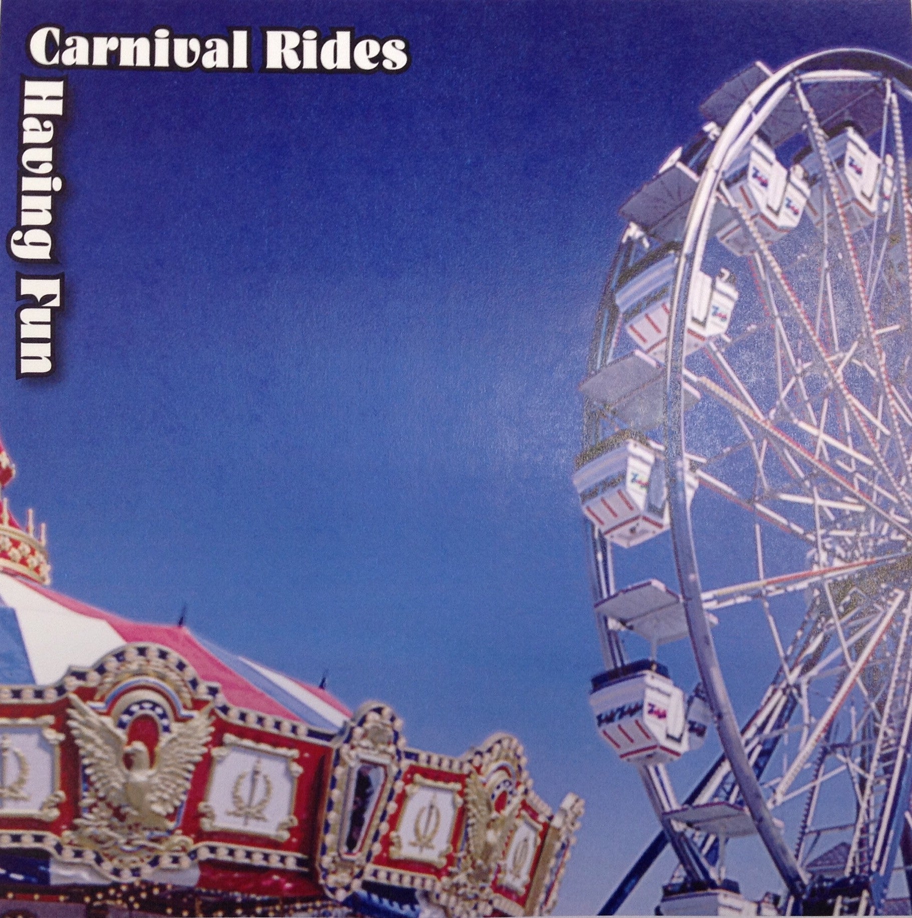 Scrapbook Customs CARNIVAL RIDES Travel 12"X12" Paper