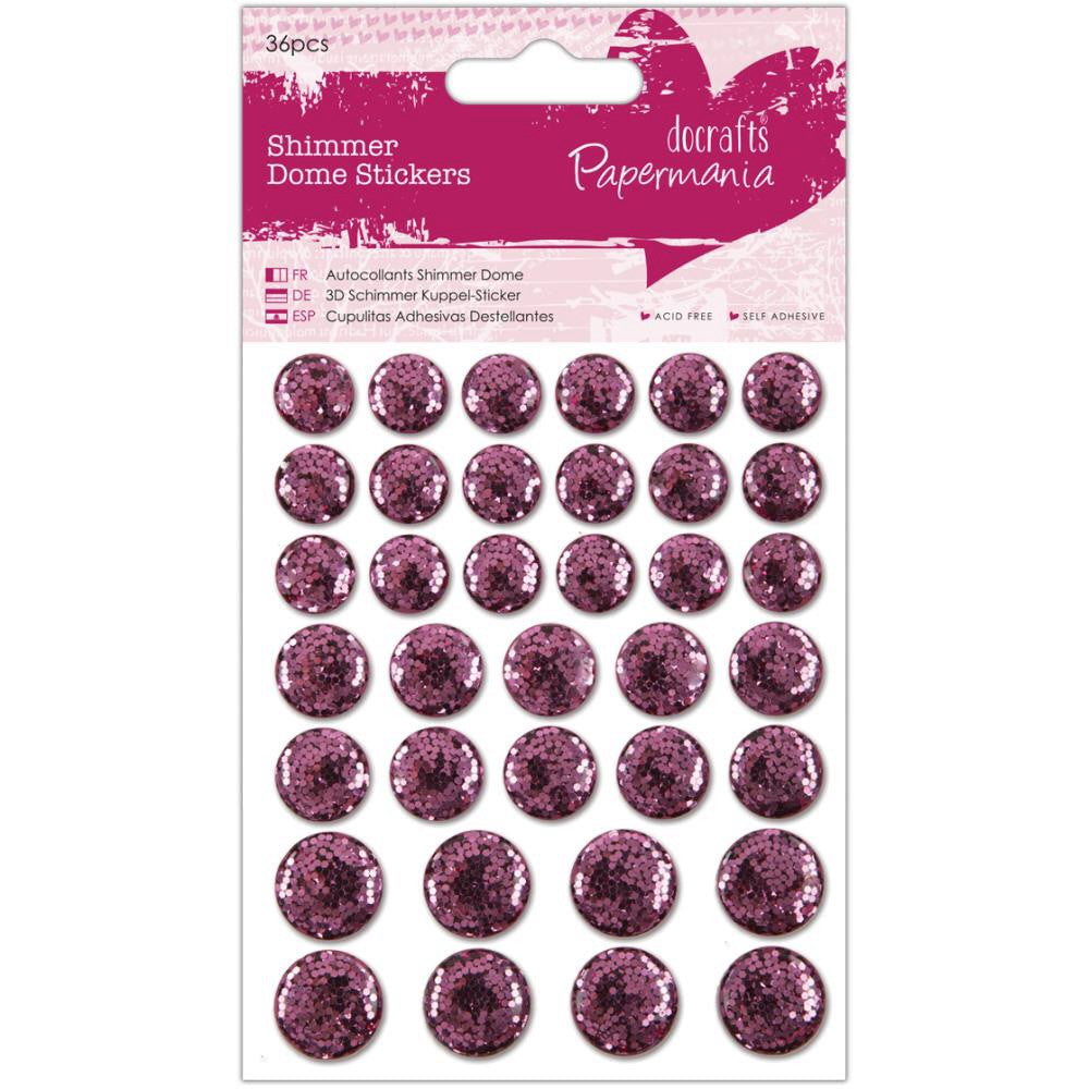 Docrafts Papermania SHIMMER DOME Bling Stickers 36pc - Scrapbook Kyandyland