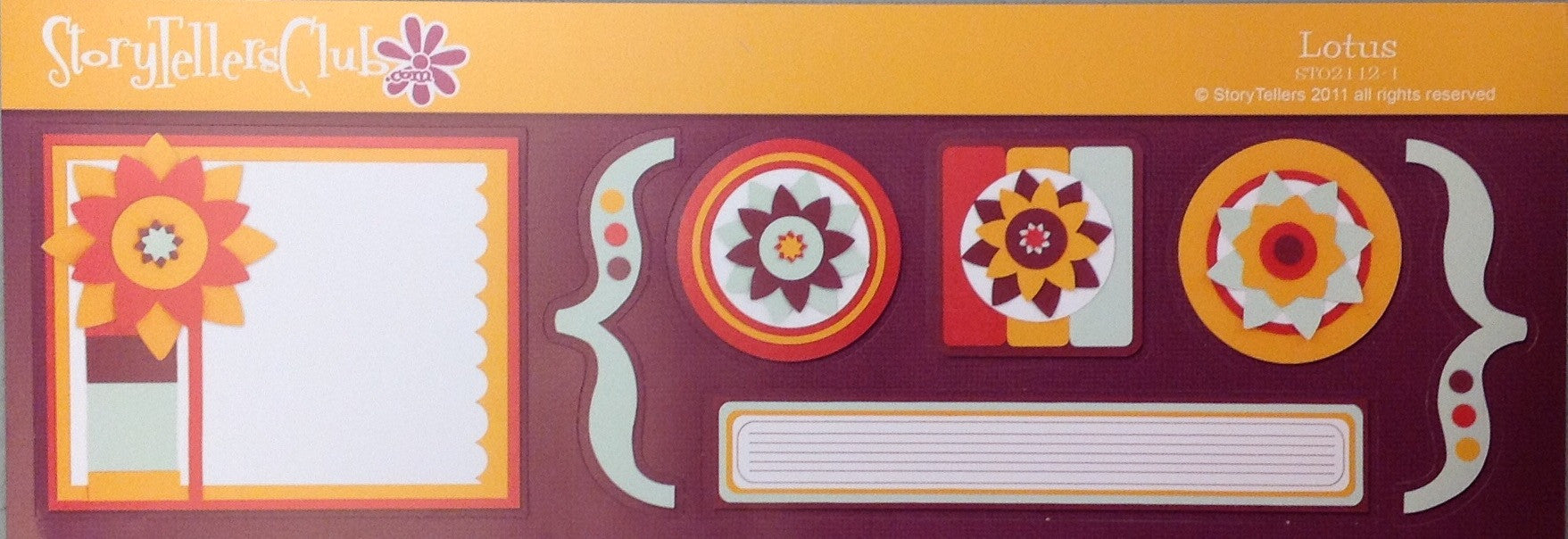 StoryTellers LOTUS 2-1 DIECUTS 6"X13"