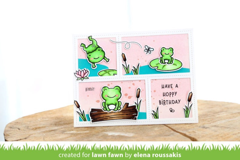 Lawn Fawn TOADALLY AWESOME Frog Clear Stamps & Dies 49 pc