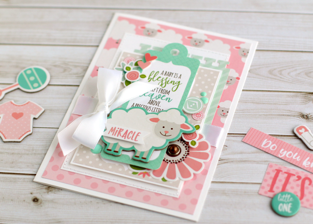 Echo Park 6"x12" SWEET BABY GIRL 2 Chipboard  Phrases 19 pc