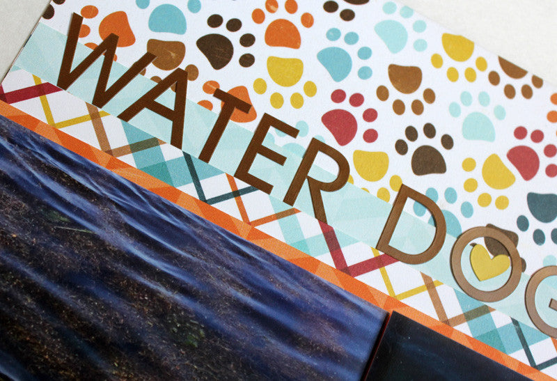 Echo Park Bark PAW PRINTS 12"X12" Cardstock Paper