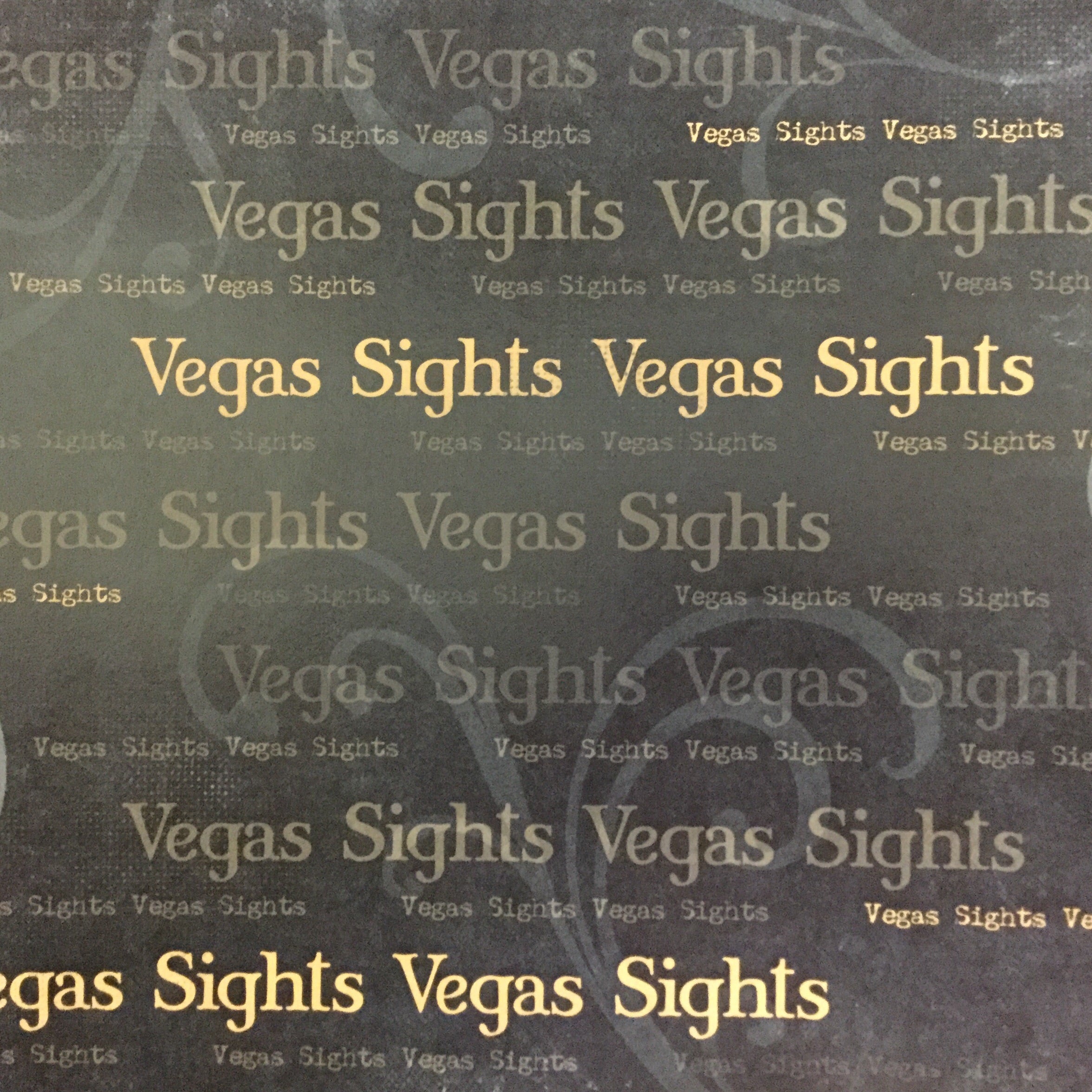 Old Antique Words VEGAS SIGHTS 12"X12" Custom Travel Paper Sheet