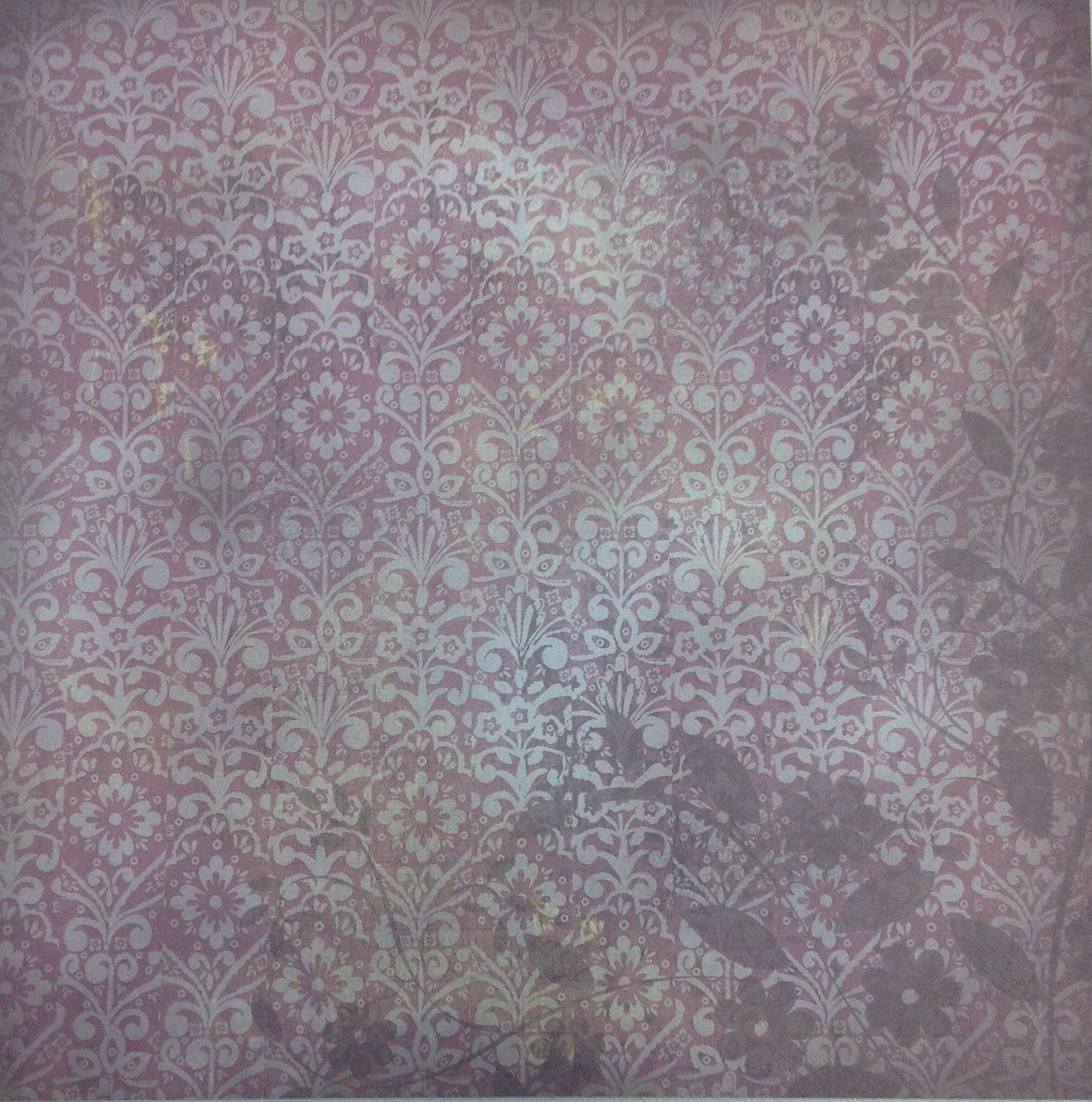 Kyandyland DARK PURPLE FLORAL 12x12 Scrapbook Papers 2pc - Scrapbook Kyandyland