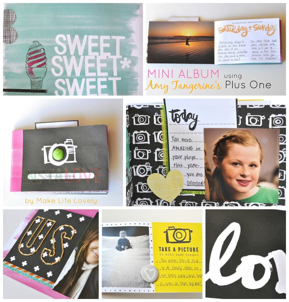 Amy Tangerine PLUS ONE Collection 12"X12" Scrapbook Paper - Scrapbook Kyandyland