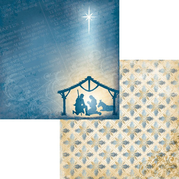 Moxxie FAITH Double Sided Scrapbook Sheet 12"X12" 1 pc - Scrapbook Kyandyland