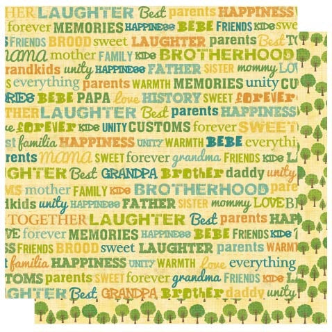 Best Creation HOME MEMORIES 12"X12" Scrapbook Paper 1pc - Scrapbook Kyandyland