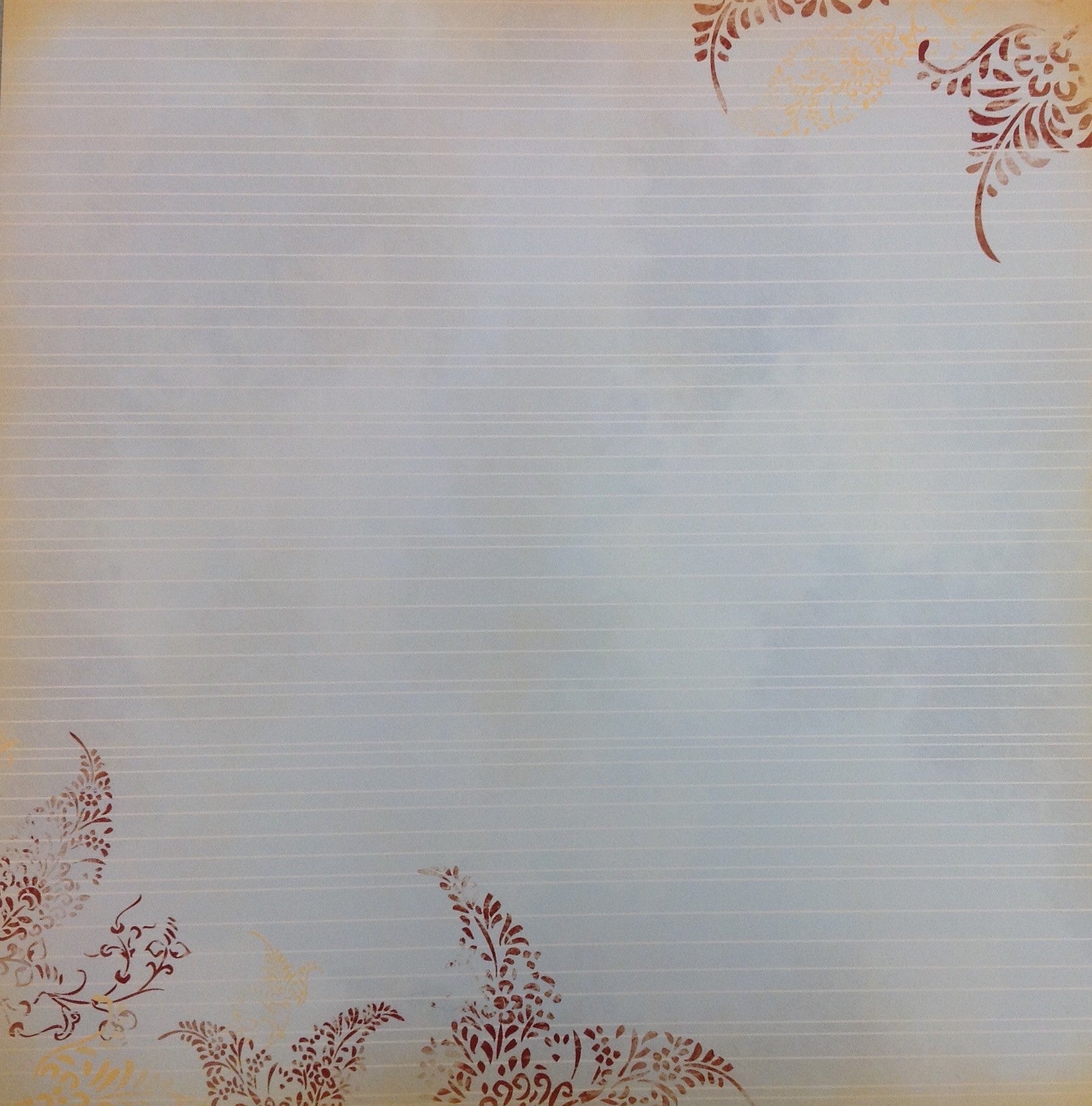 Kyandyland ORANGE WITH BLUE DOT 12x12 Scrapbook Papers 2pc - Scrapbook Kyandyland