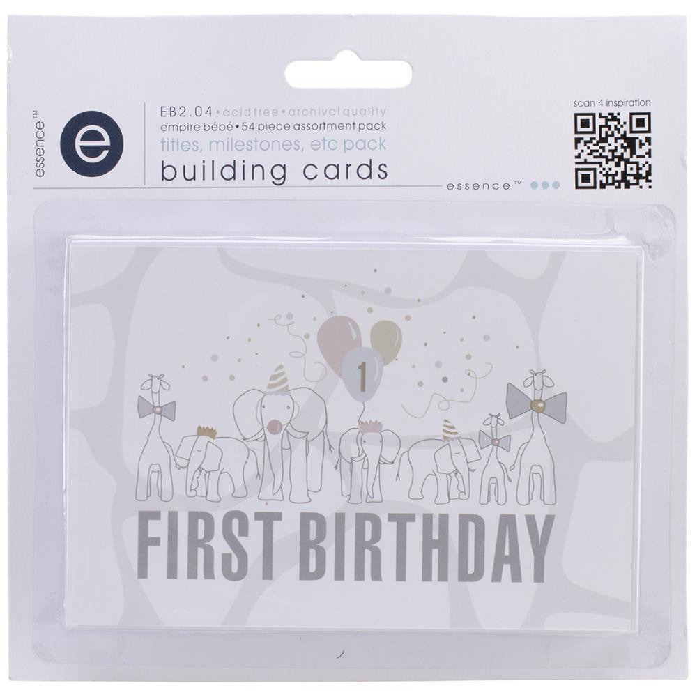 Ruby Rock It TITLE & TIMELINES Empire Bebe Cards 54pc - Scrapbook Kyandyland