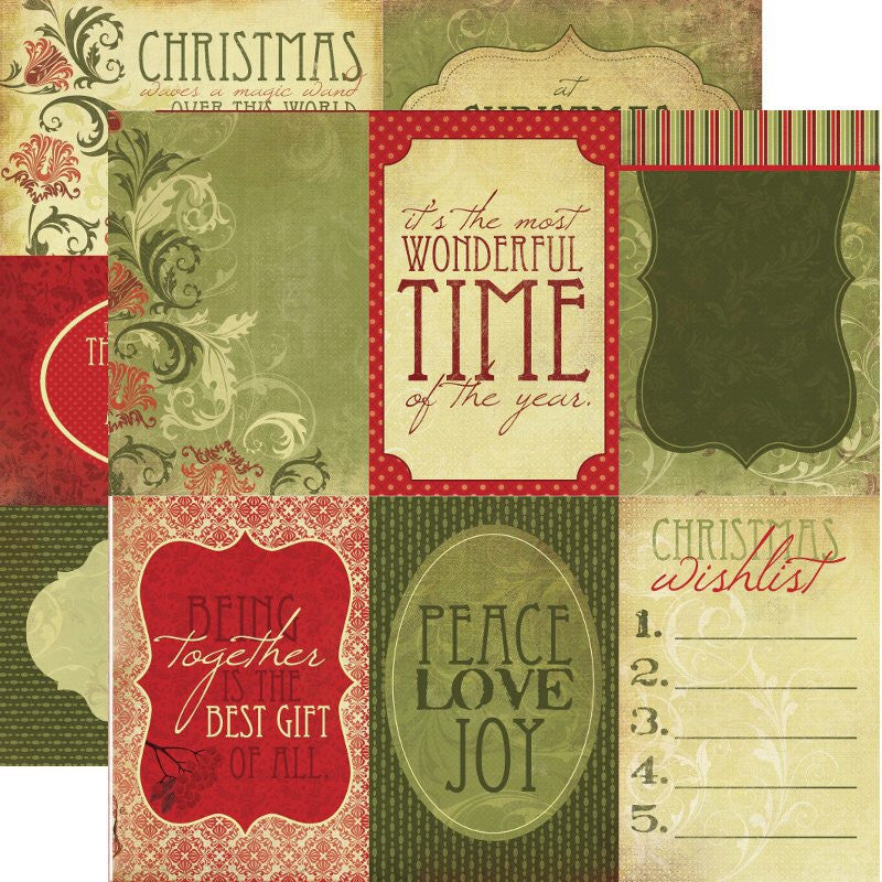 Kaisercraft TWIG & BERRY Collection 12"X12" 1 Sheet - Scrapbook Kyandyland