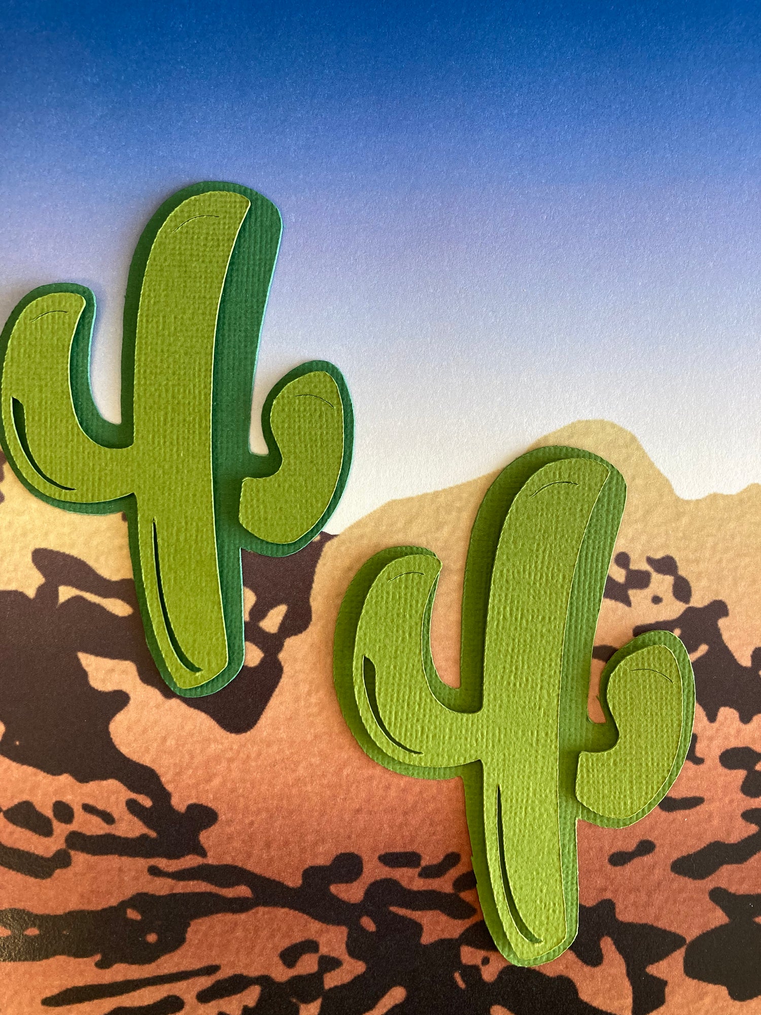 Disney CACTUS Cacti Scrapbook DieCut Die Cut Embellishment