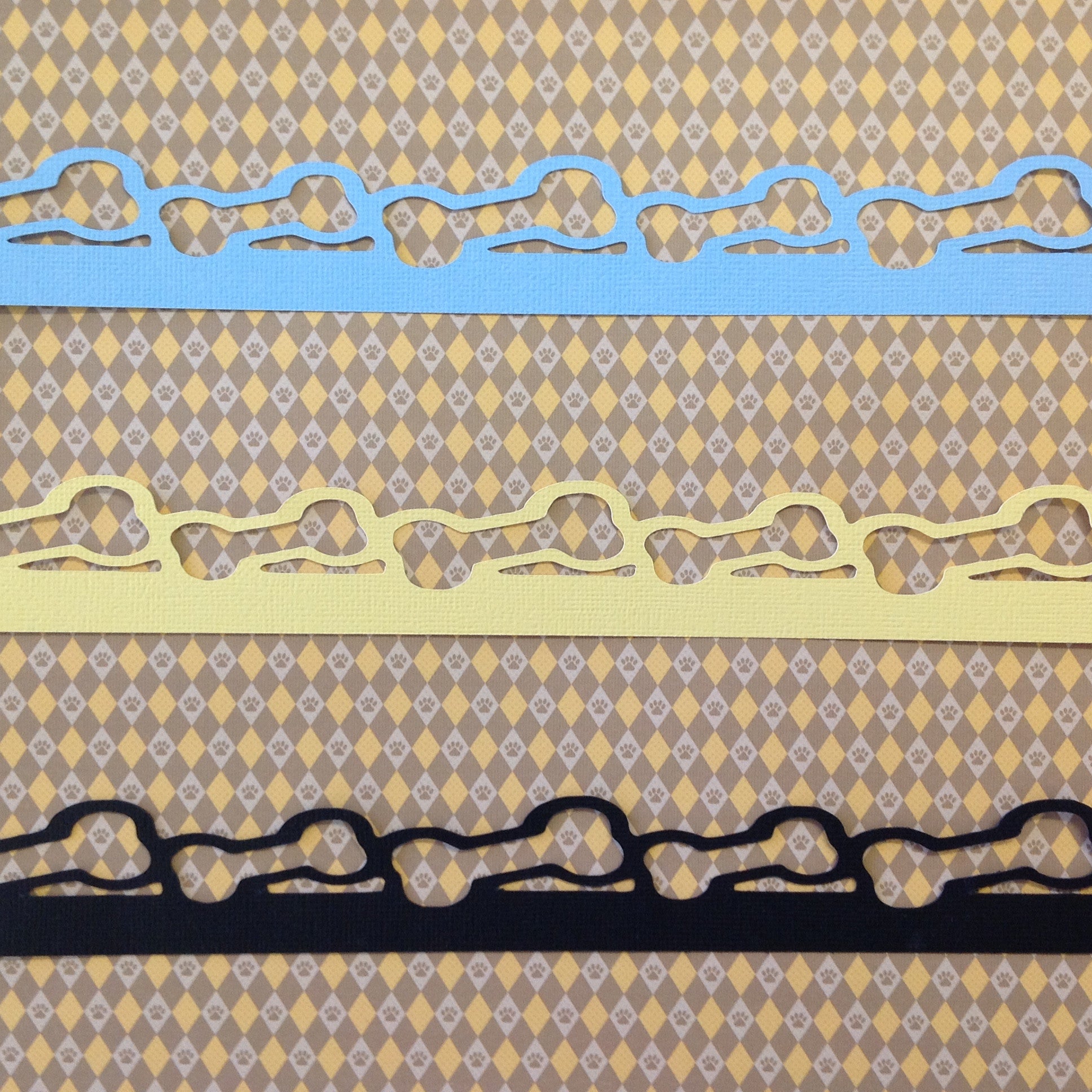 Custom Pet BONE 2.5"X12" BORDERS