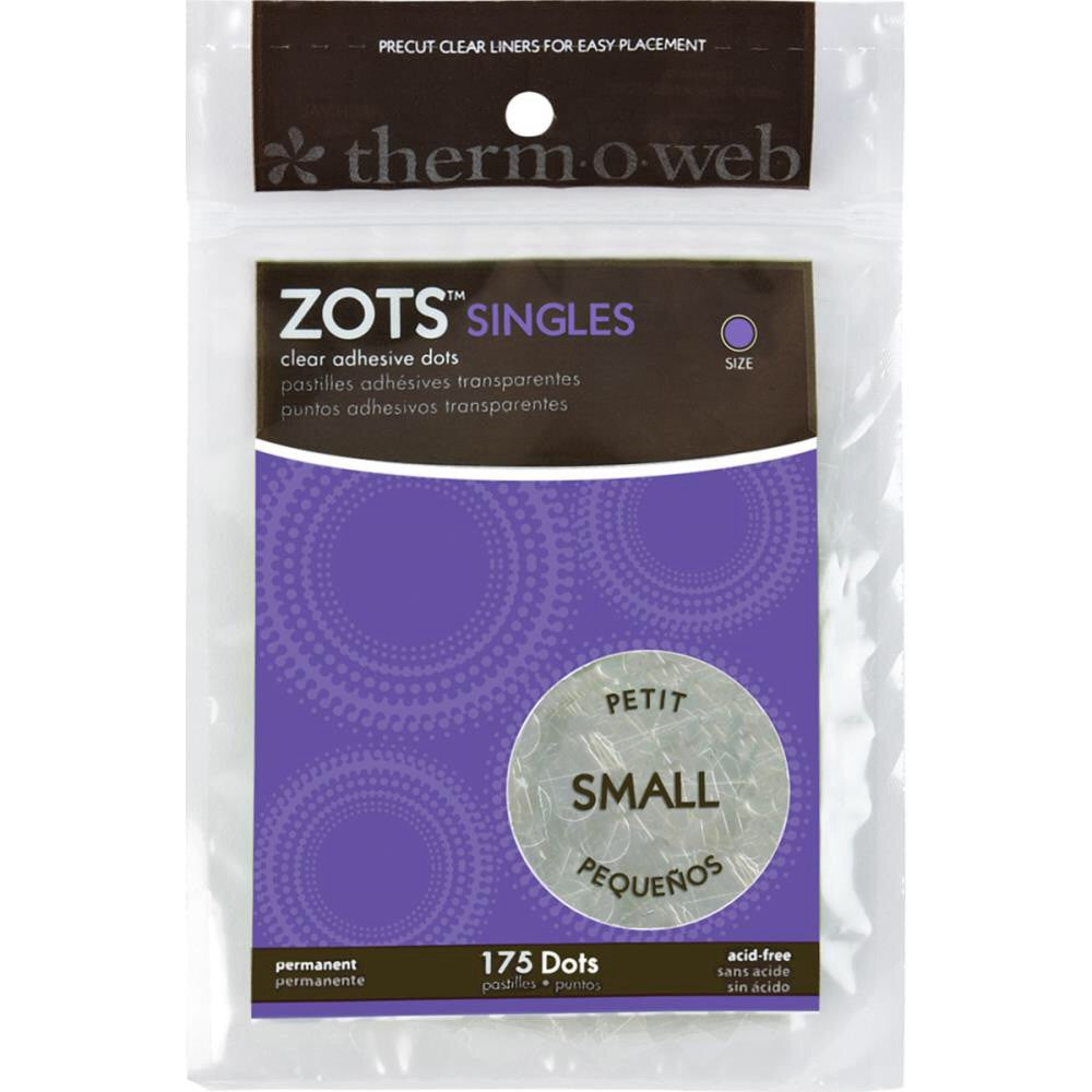Thermoweb ZOTS SINGLES Double-Sided Adhesive Glue Dots - Scrapbook Kyandyland