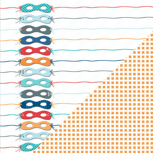 Bazzill The Adventures Of INCOGNITO 12"X12" Paper