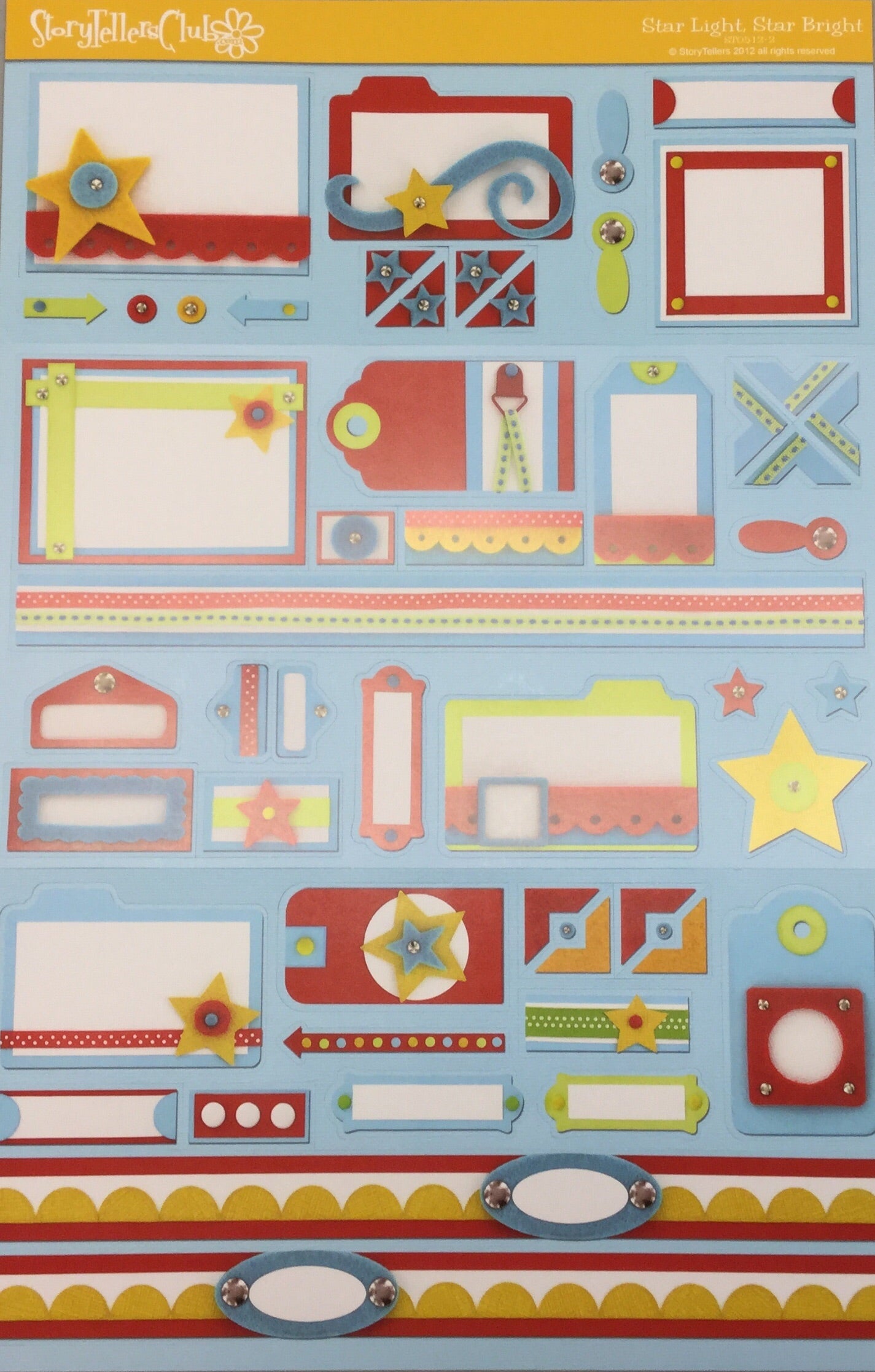 StoryTellers STAR LIGHT, STAR BRIGHT DIECUTS 2-2 13"X18" Scrapbookrus