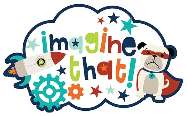 Echo Park 6"x12" IMAGINE THAT BOY 2 Chipboard  Phrases 27pc Scrapbooksrus