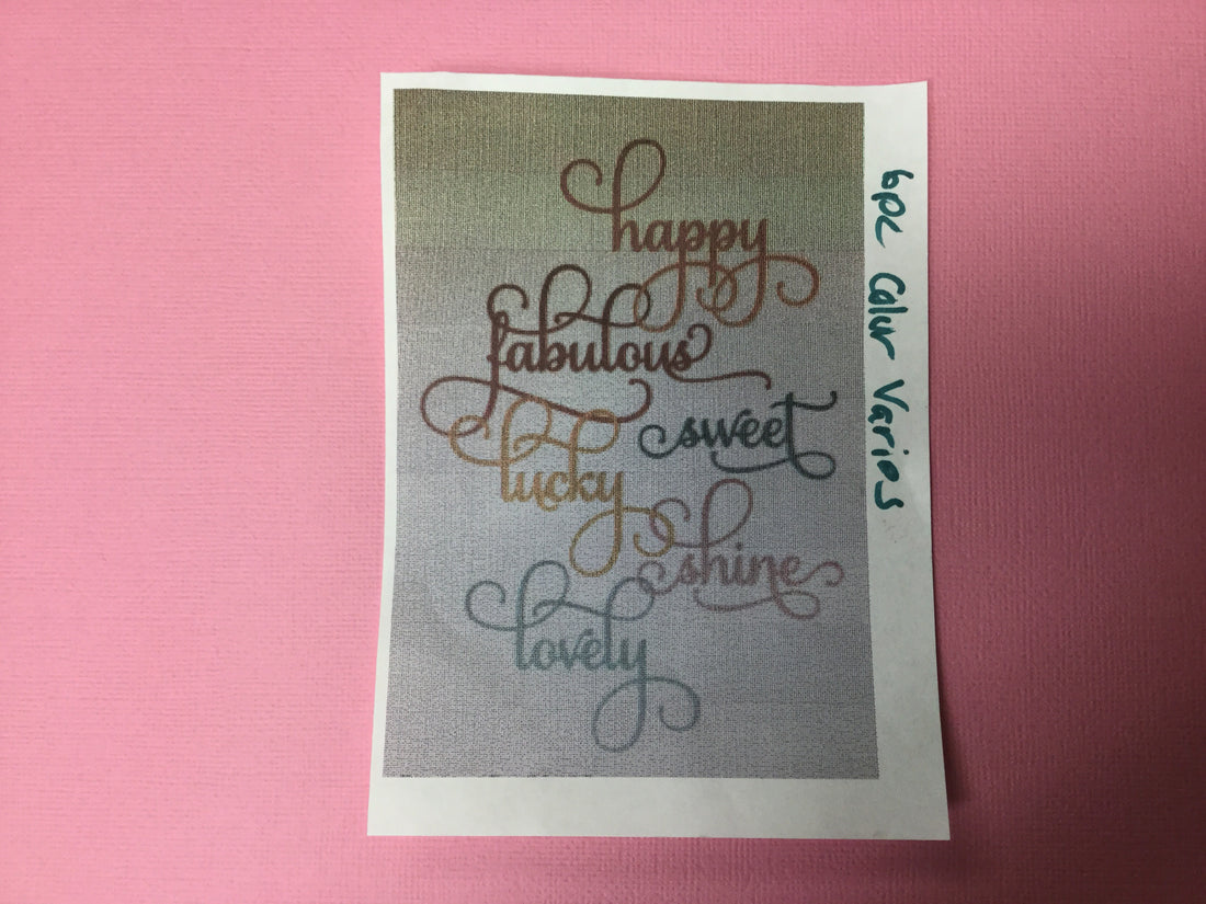 Scrapbook Kyandyland FABULOUS Word Phrases 6pc