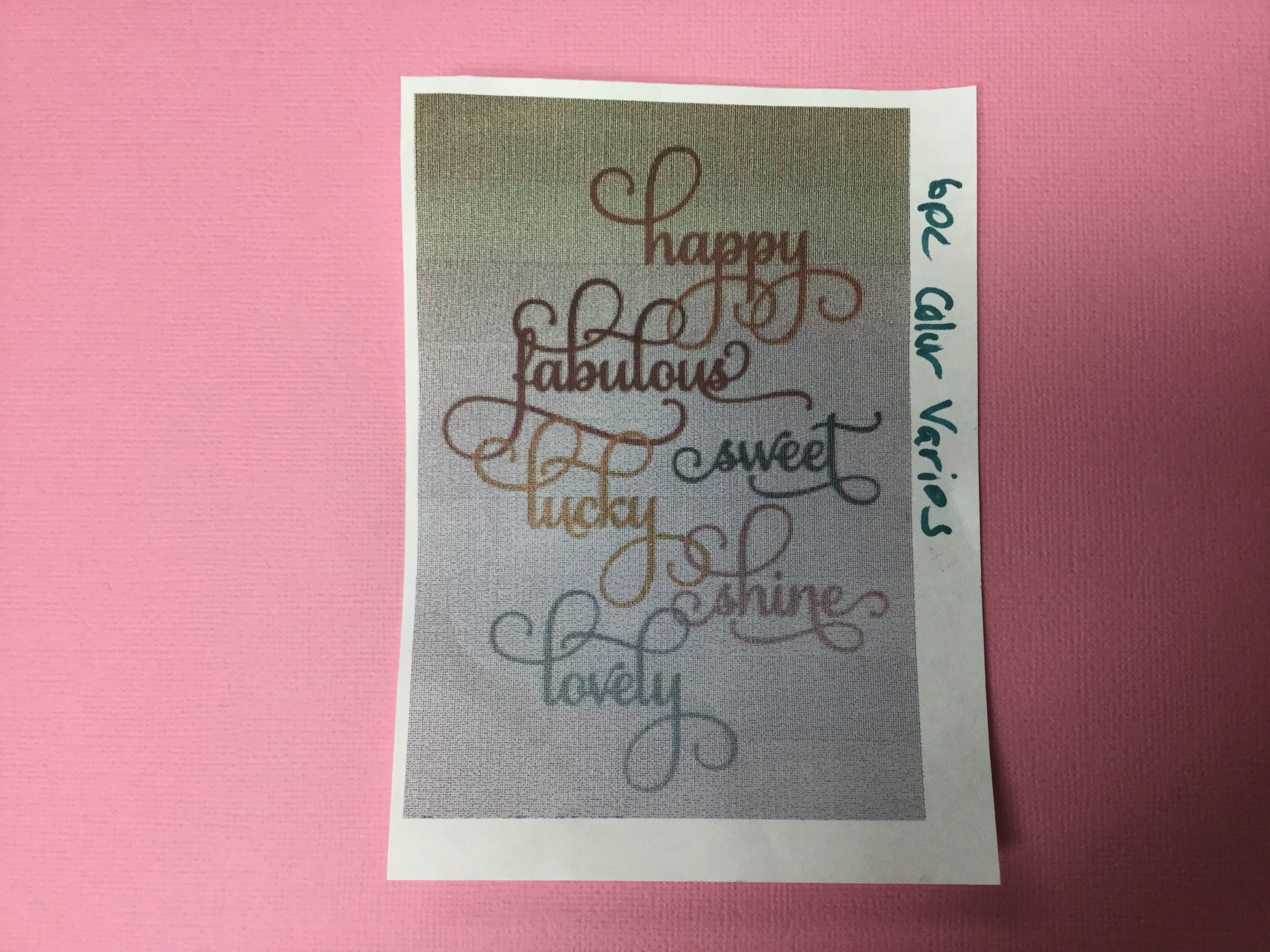 Scrapbook Kyandyland FABULOUS Word Phrases 6pc