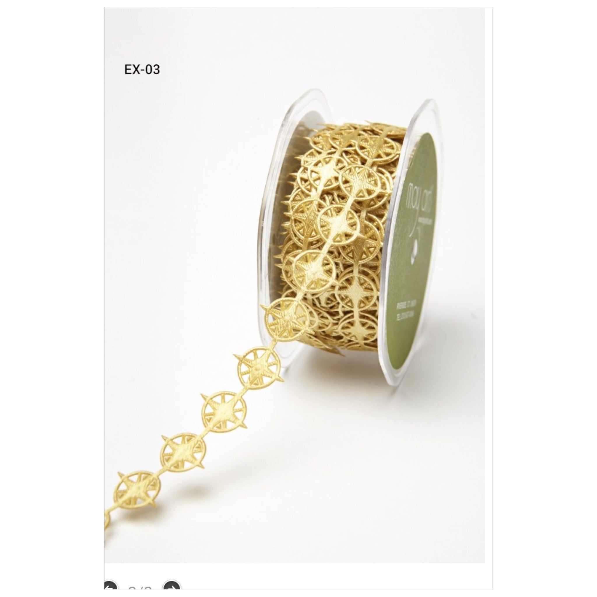 May Arts 3/4" Satin Nautical Cutouts Ribbon 1 yard