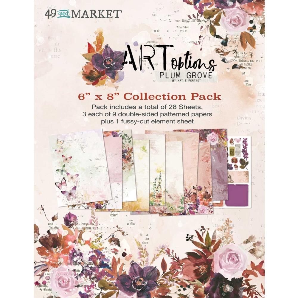 49 and Market ARTOPTIONS PLUM GROVE 6"X8” Collection Paper Pack