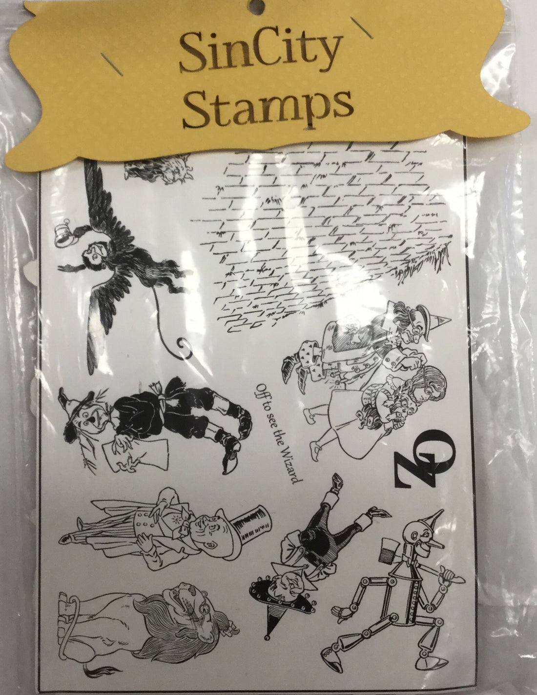 Sin City Stamps WIZARD OF OZ Rubber Stamps 11 pc. Scrapbooksrus