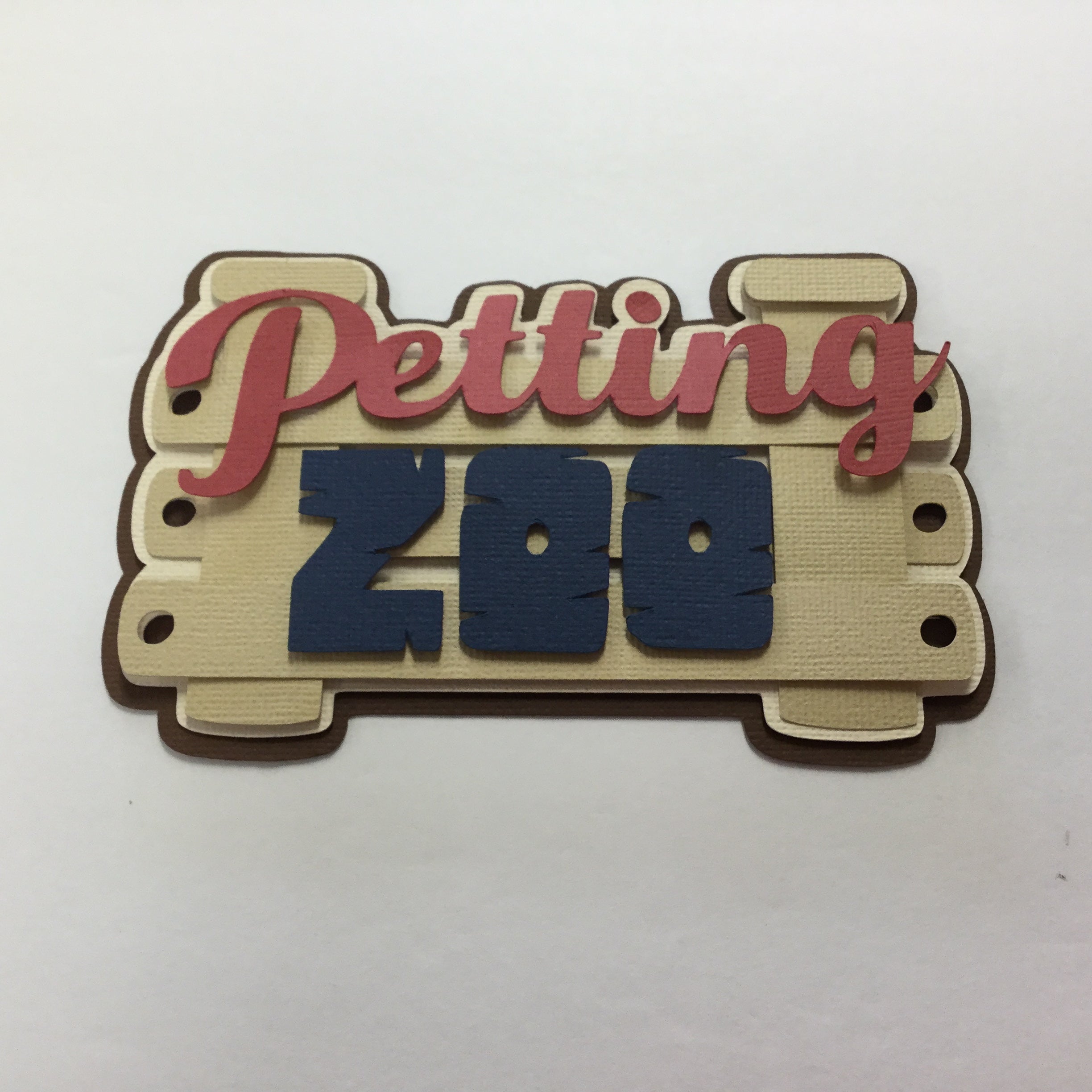 PETTING ZOO Scrapbook Die Cuts Embellishment