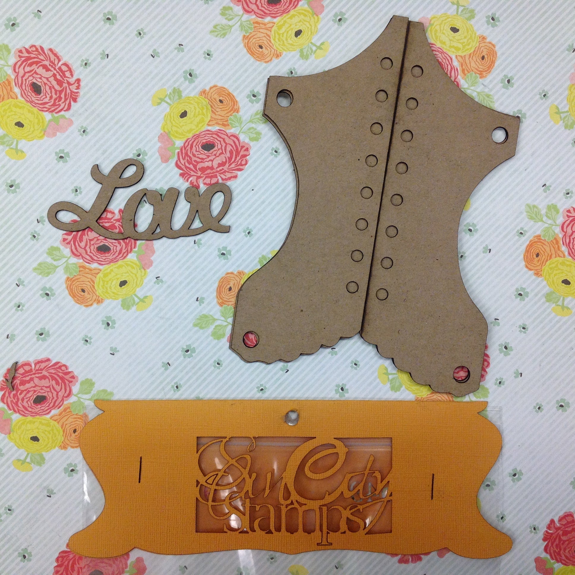 Sin City Stamps LINGERIE Chip Board Album 4"X7"