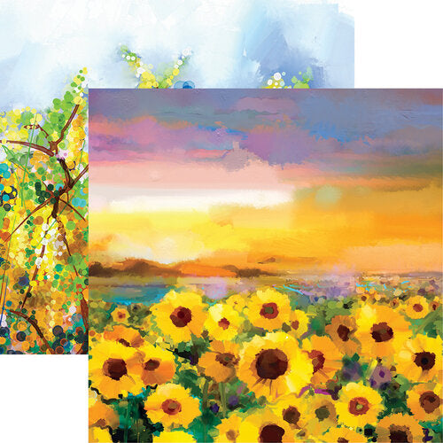 Reminisce FLORAL BLOOMS 2 12"X12" Scrapbook Paper Scrapbookrus