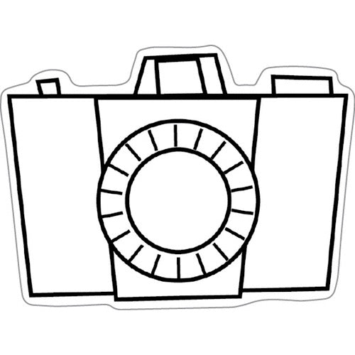 Imaginisce PERFECT VACATION CAMERA 2"X 2" Clear Acrylic Stamp Scrapbooksrus