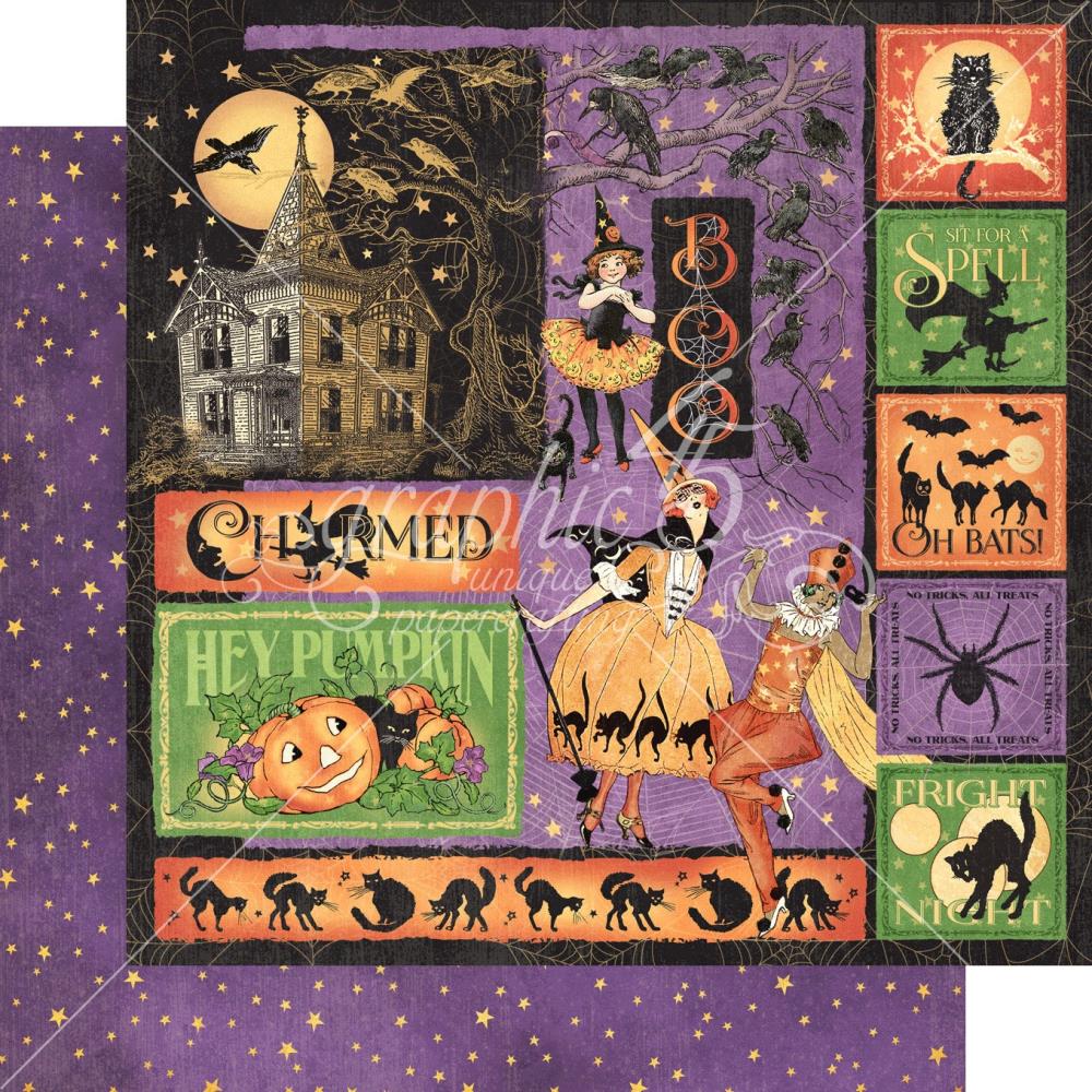 Graphic 45 CHARMED 12X12 Scrapbook Collection Pack