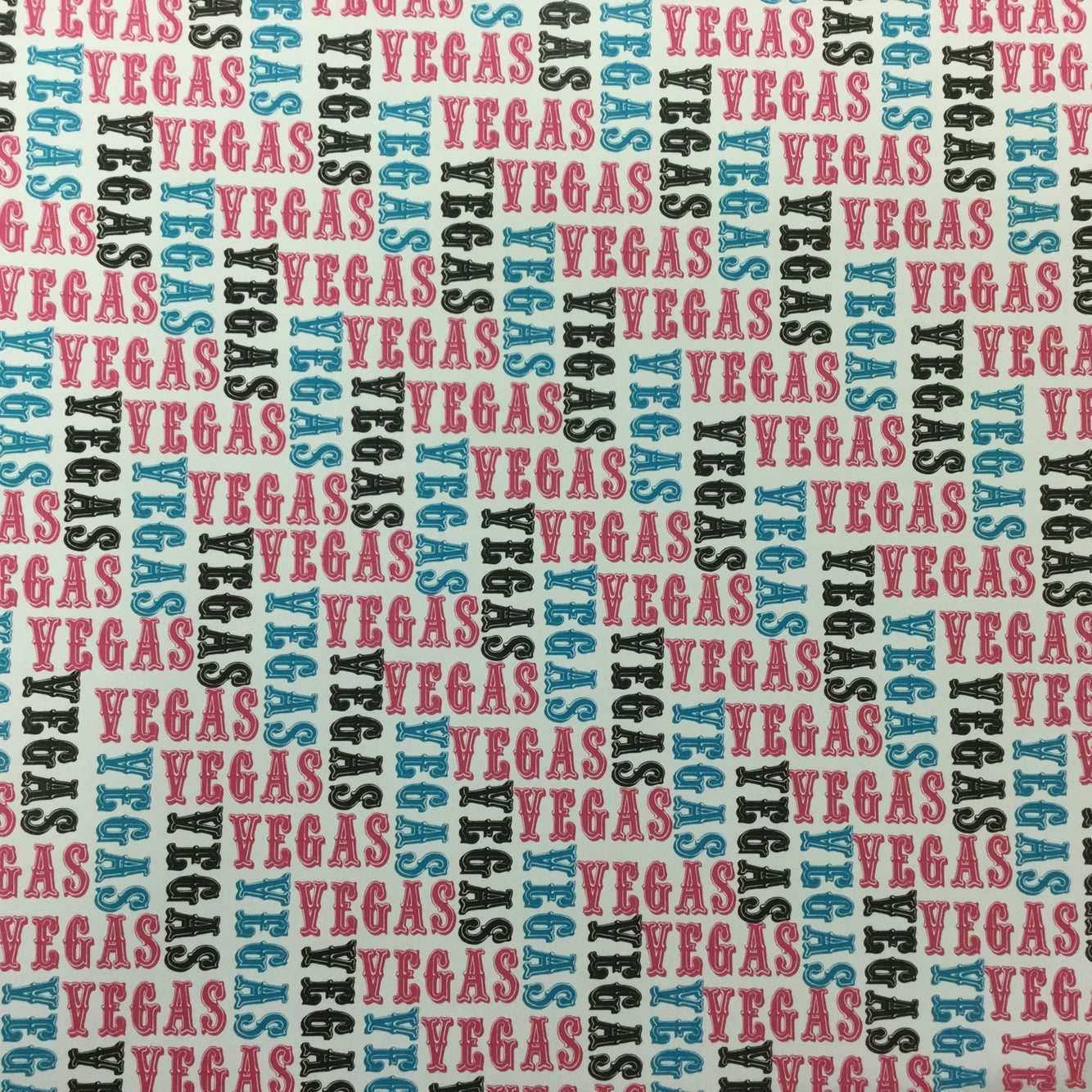 Initial Scramble VEGAS PINK & TEAL 12X12 Paper Scrapbook Customs