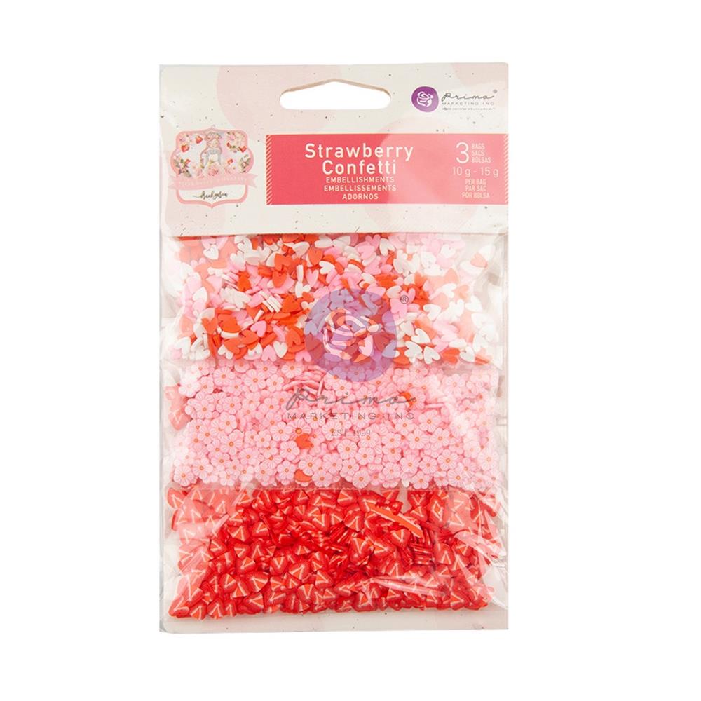 Prima Strawberry Milkshake CONFETTI 3Bags 40g